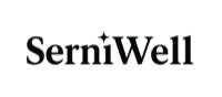 Black logo with 'SerniWell' text on a white background